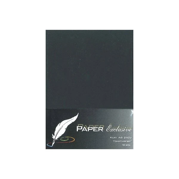 Paper Exclusive Dobbelt Kort A6, 240 g, Tekstureret, 10 stk